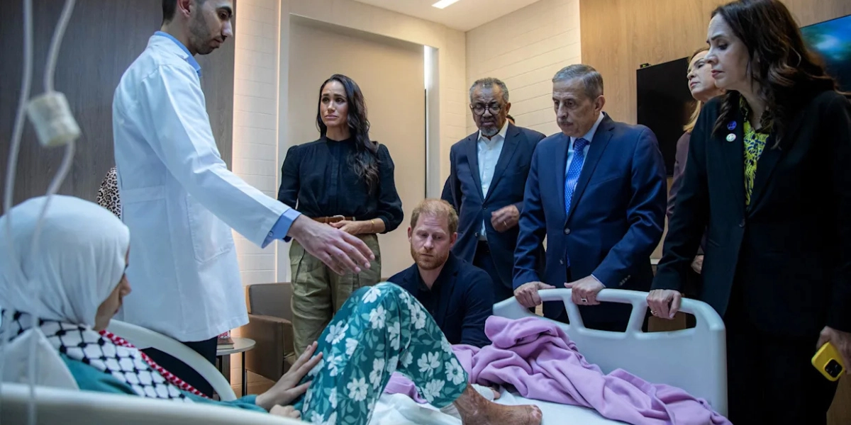 L'émouvante rencontre de Meghan et Harry avec des enfants blessés de Gaza