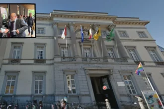Protestation des couches sales après la suppression du service de garde d'enfants à Alost